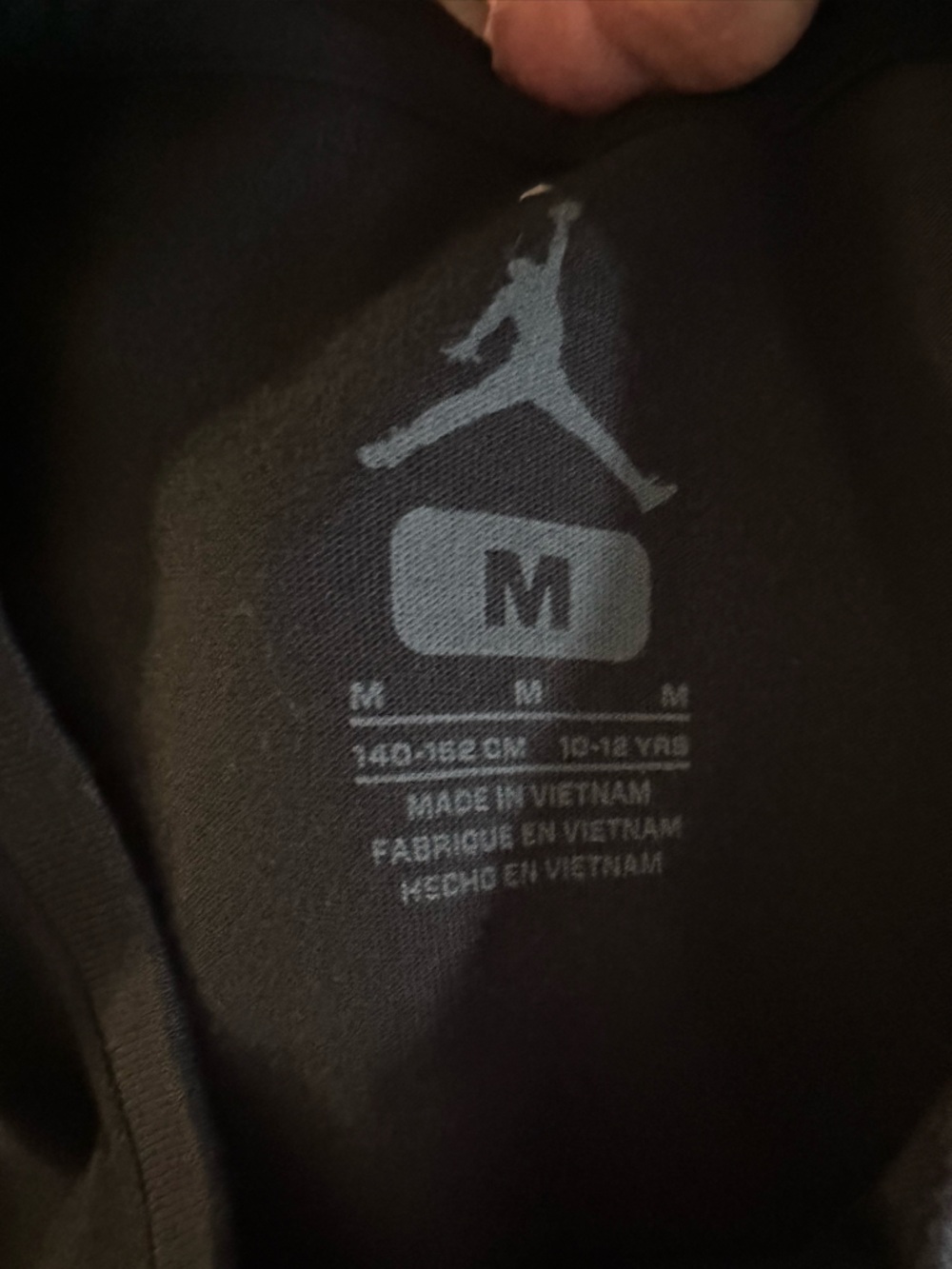 Jordan Black Tee with Pink and Teal Drip Jumpman | Size 10-12 Youth Girls NWT 🏷️ - Picture 5 of 11